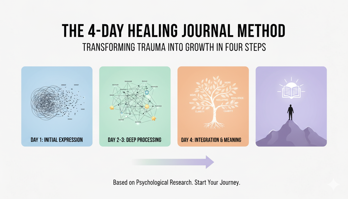 The 4-Day Healing Journal: A Beginner's Guide to Emotional Recovery Through Writing